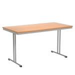 Klapptisch, 140x70 cm (B/T), 72 cm hoch, T-Fuß, 